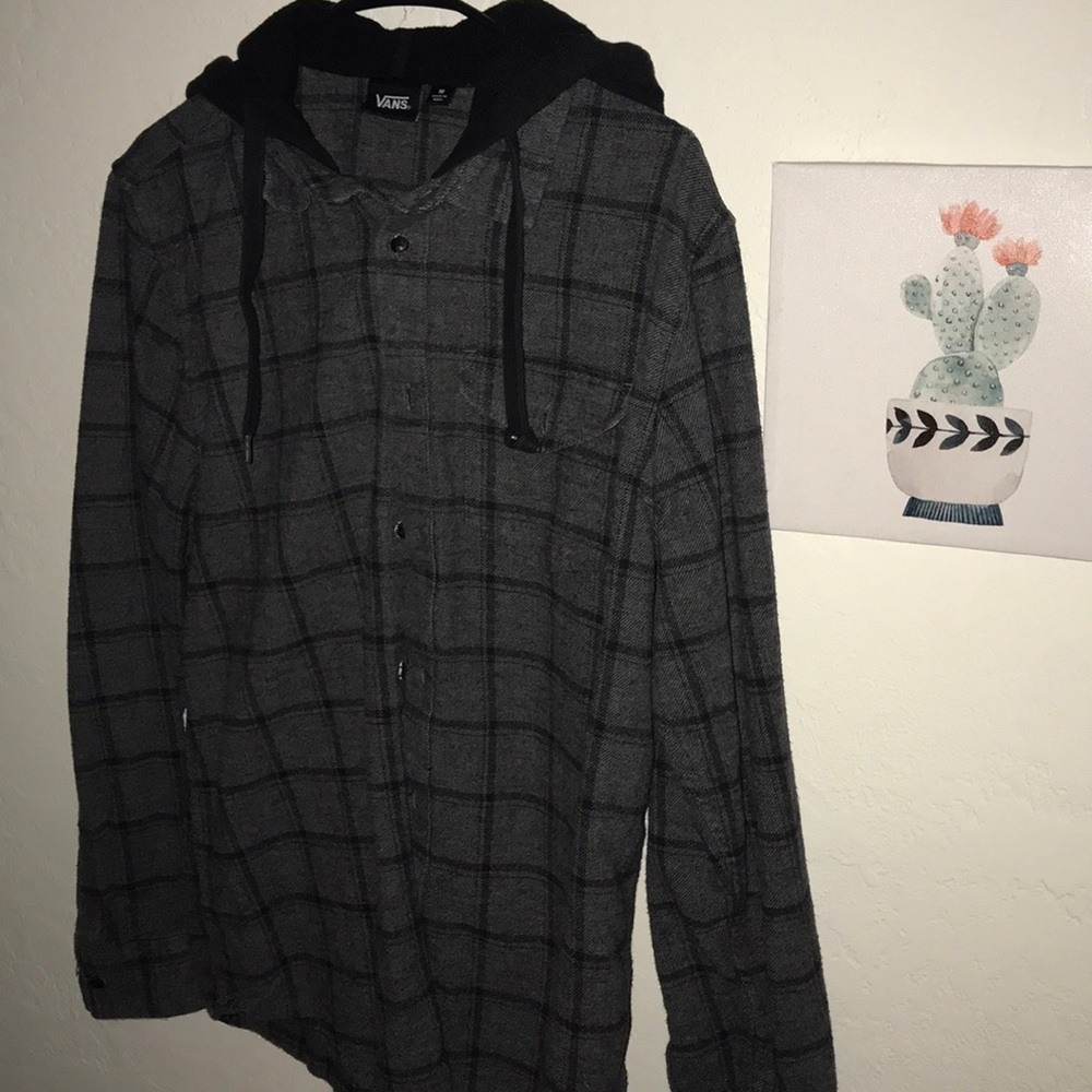 VANS hooded flannel
